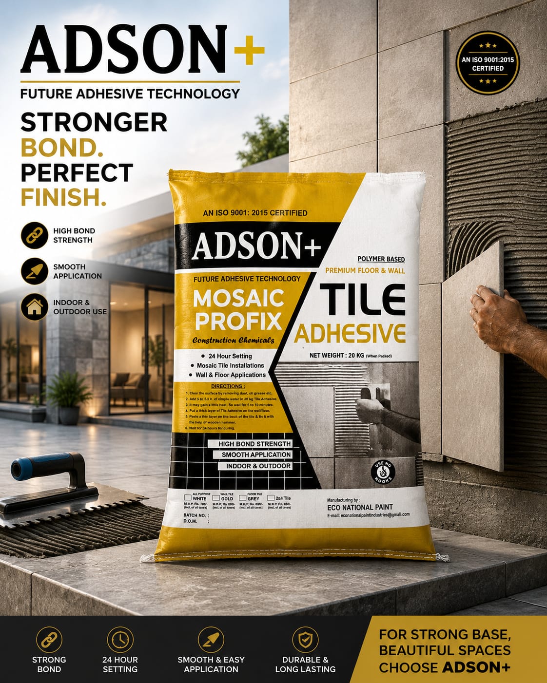 Adson+ Tile Adhesive Bag